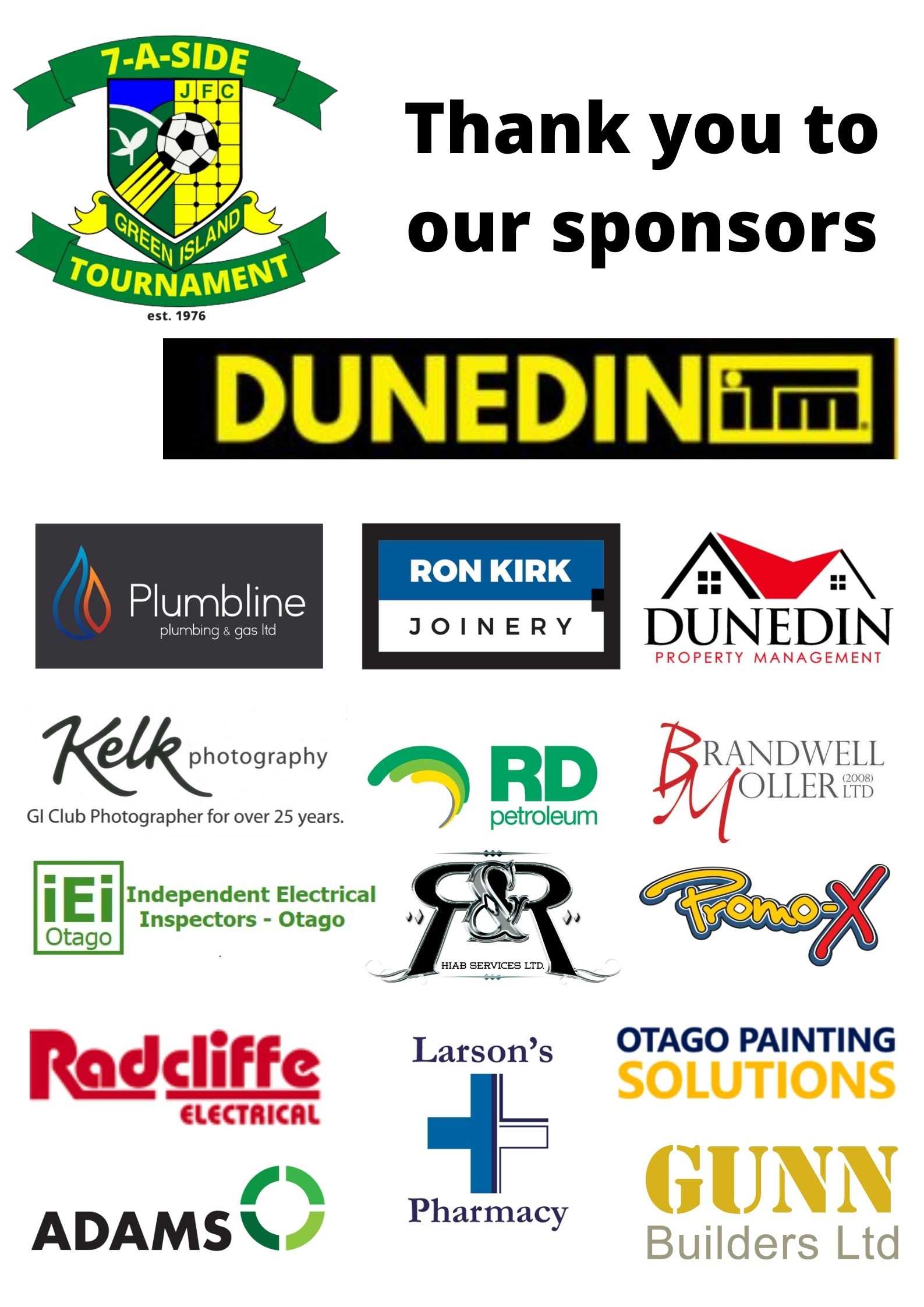 Thank you to our generous sponsors