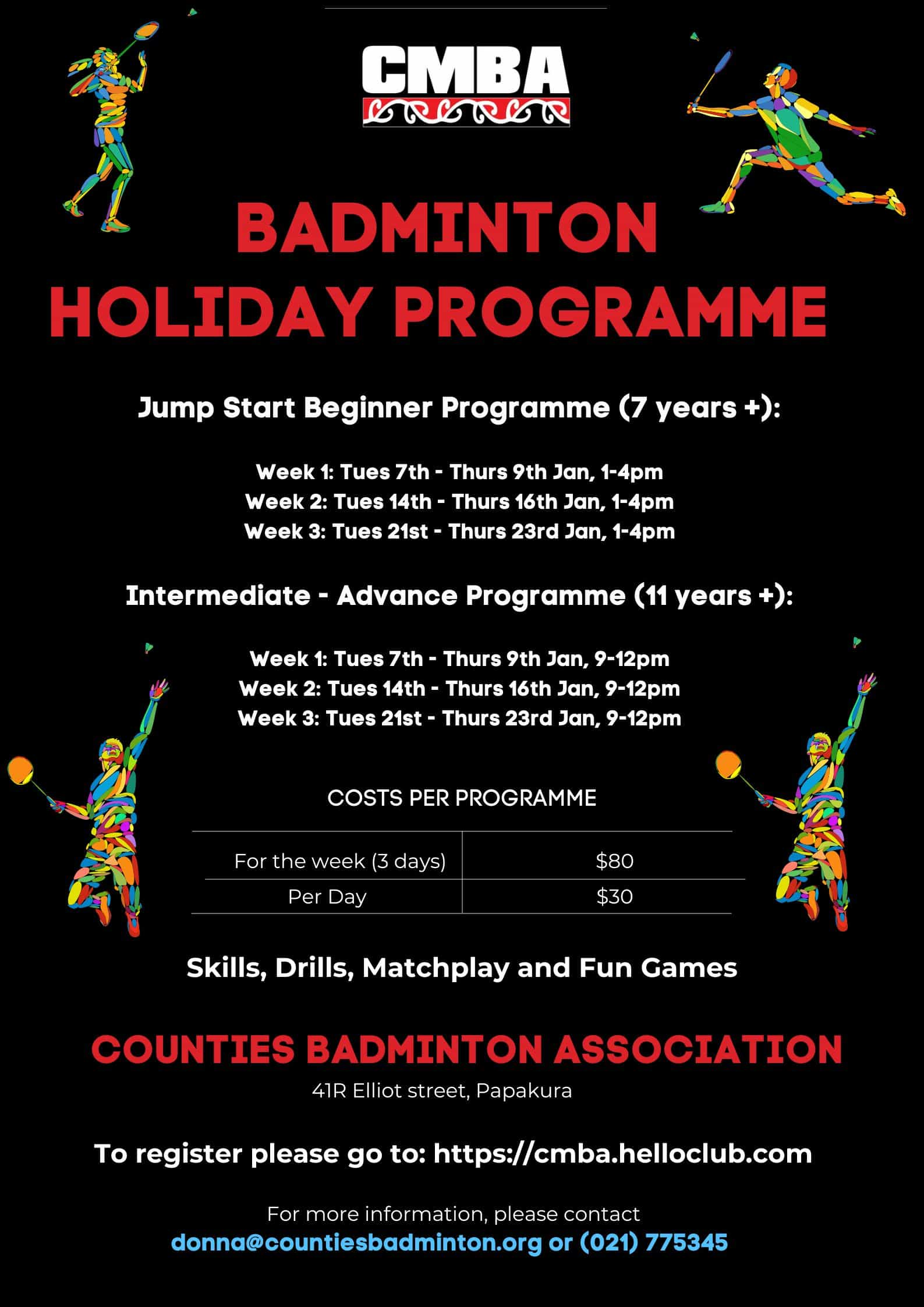 BADMINton holiday programme - 1