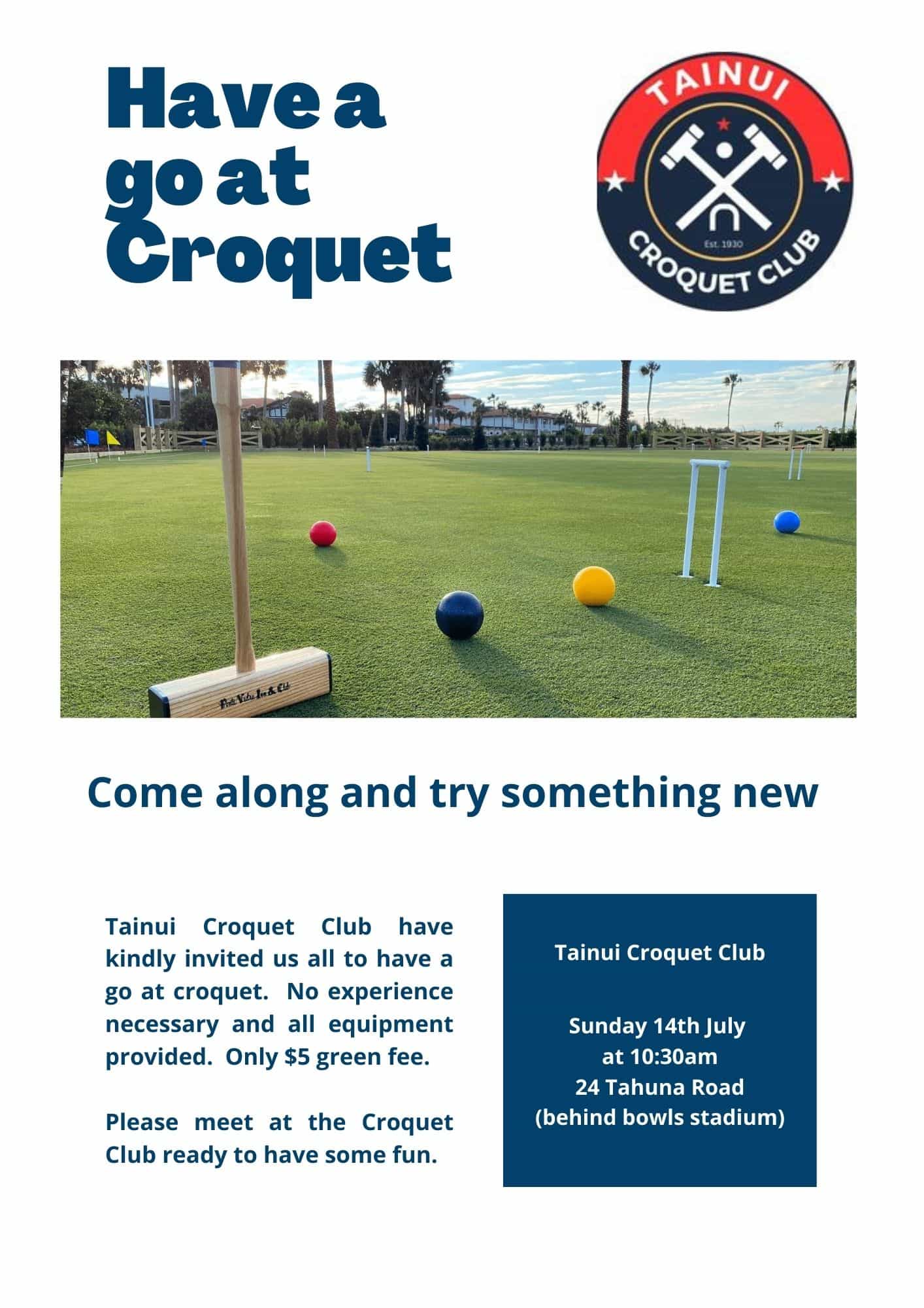 Have a go at croquet - 1