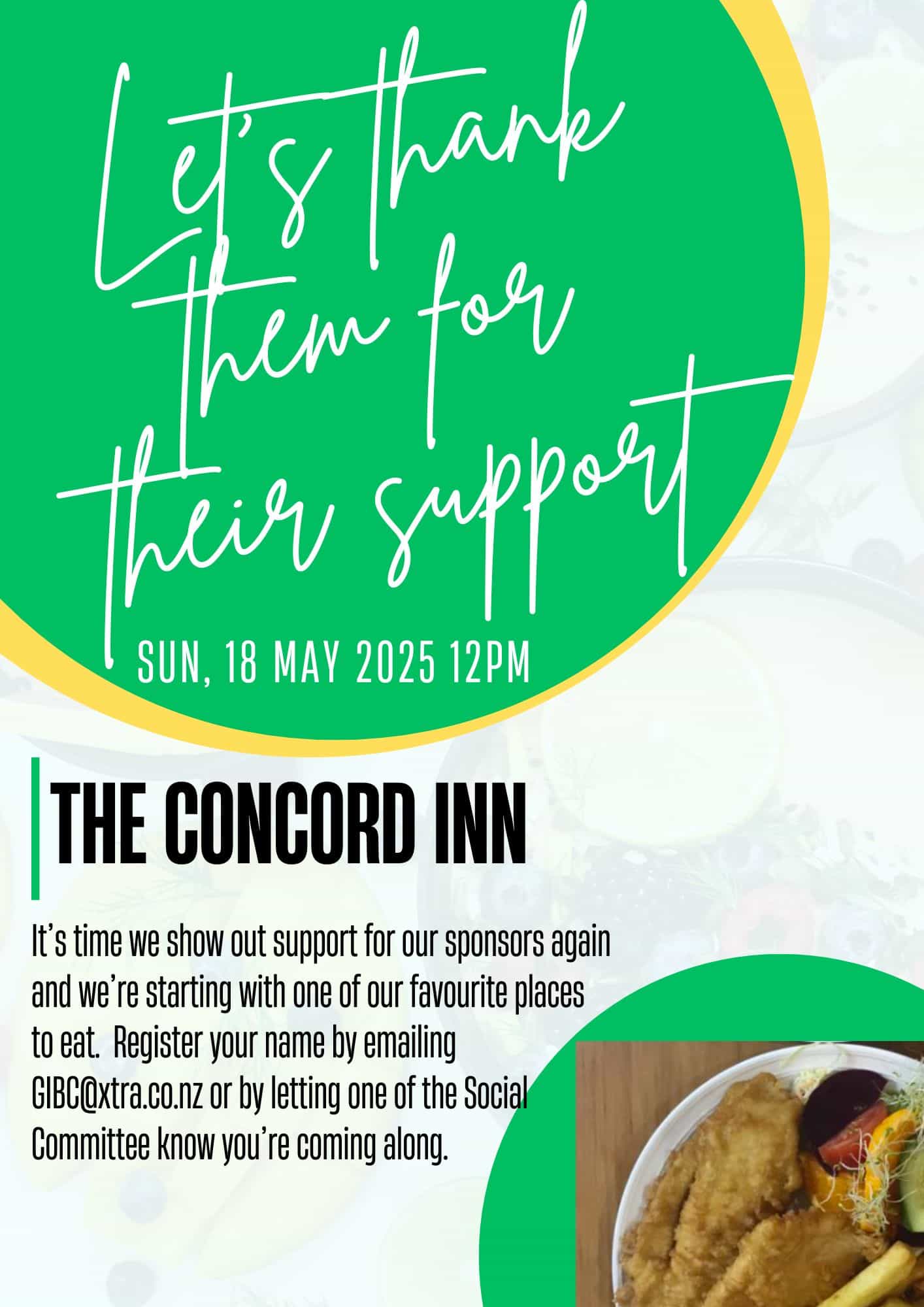 'Support a Sponsor' Concord Flyer - 1