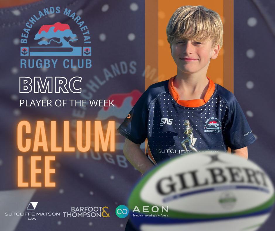 Callum Rutledge Player of the Week