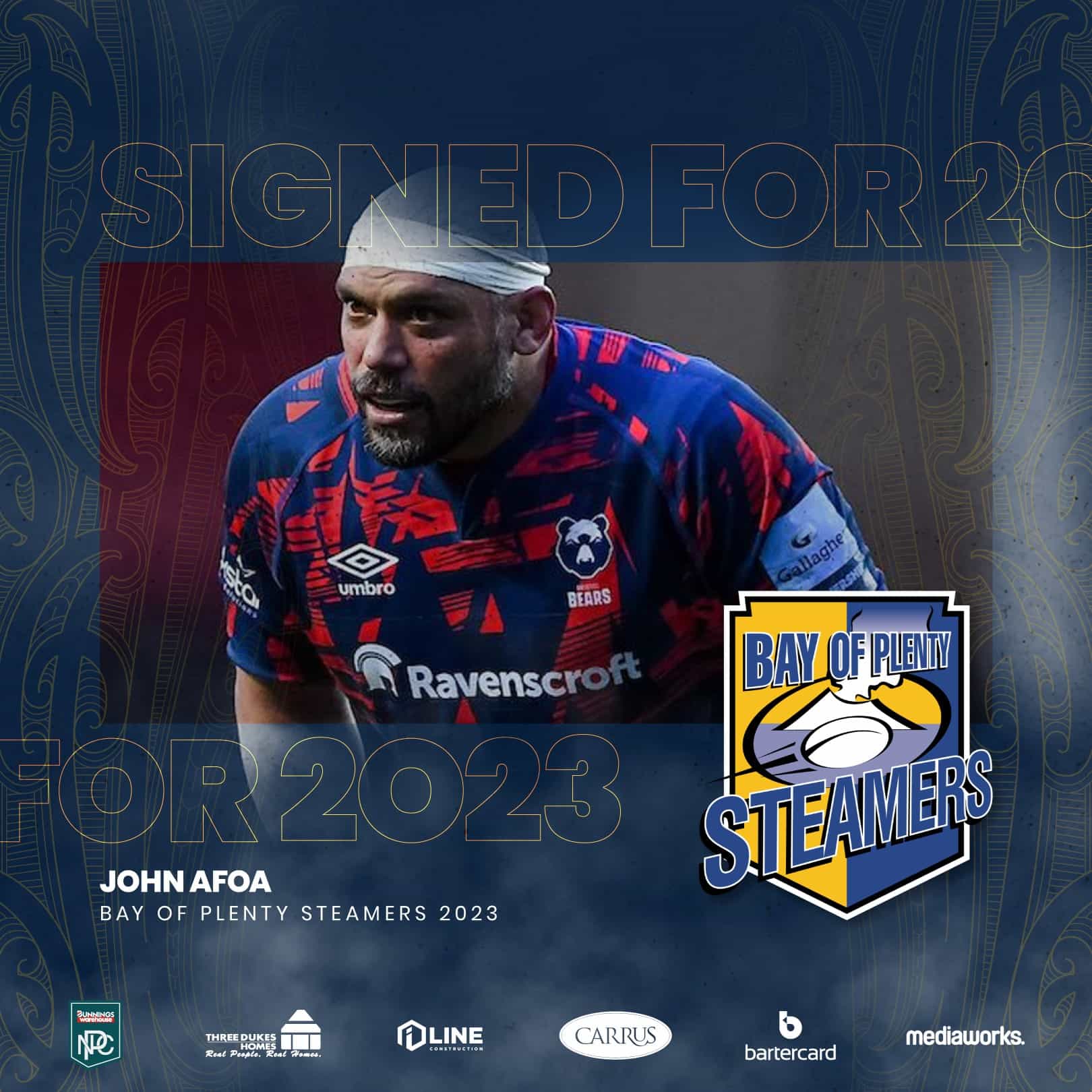 John  Afoa Signs with Steamers for 2023