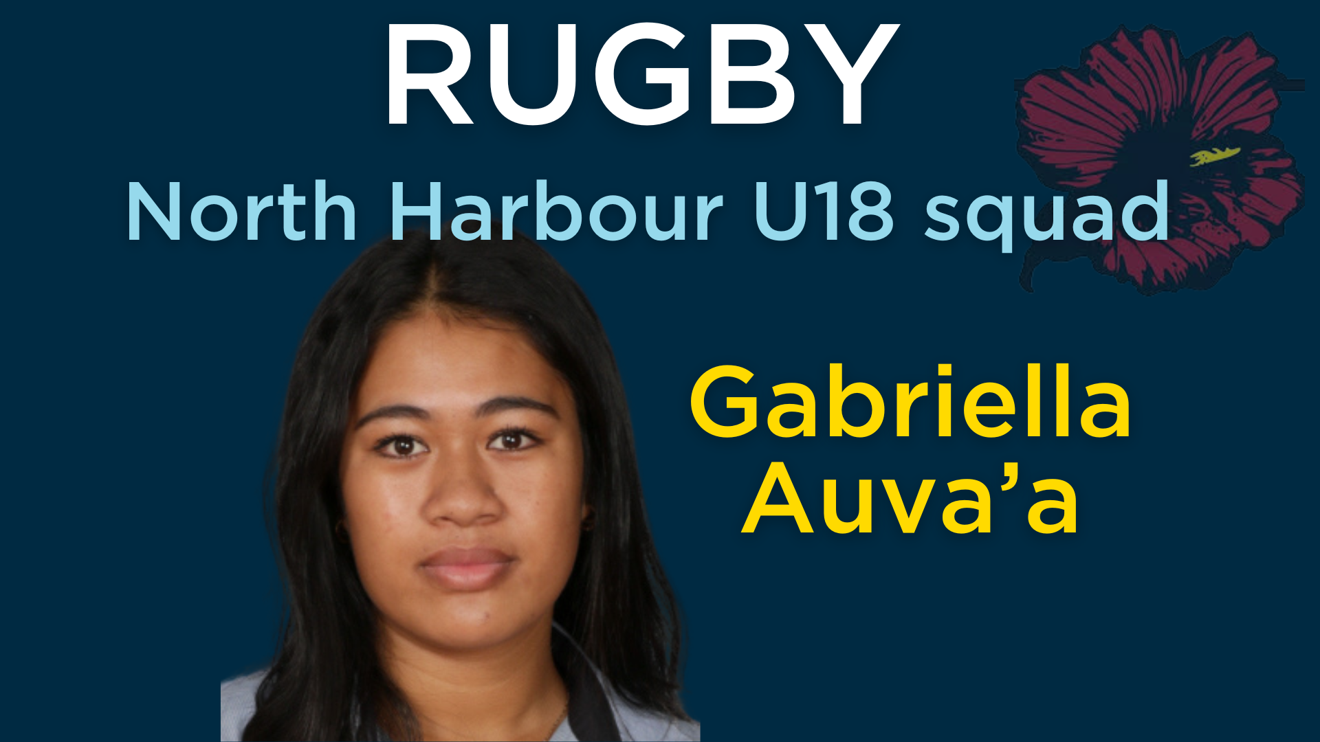 Rugby: Harbour U18 squad selection for Gabriella