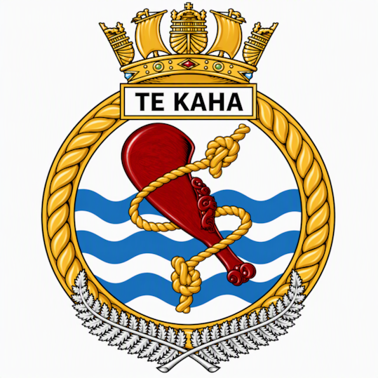 HMNZS Te Kaha ships crest
