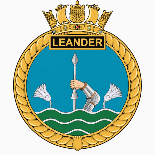 HMNZS Leander ships crest