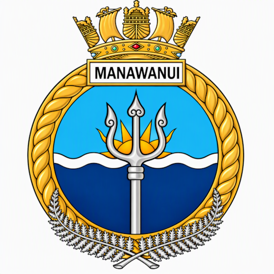HMNZS Manawanui crest
