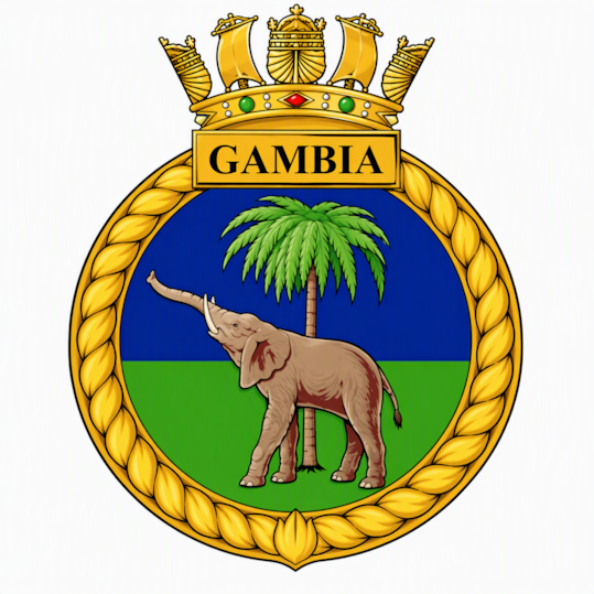 HMNZS Gambia ships crest