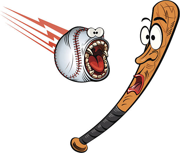 Angry Baseball frightened Bat