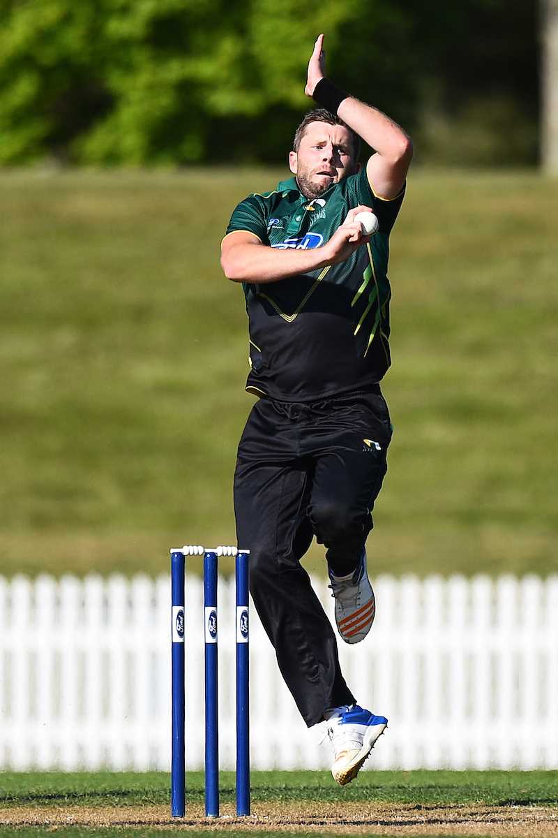 Stags Bevan Small during their Ford Trophy one day match Central Stags v Otago Volts. Saxton Oval, Nelson, New Zealand. Wednesday 24 October 2018. ©Copyright Photo: Chris Symes / www.photosport.nz