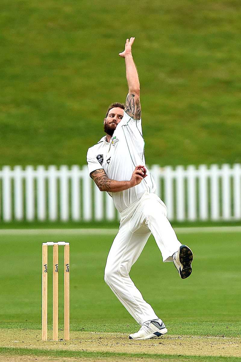 Doug Bracewell of the Stags, during the Plunket Shield match between the Otago Volts and the Central Stags, held at the University of Otago Oval, Dunedin, New Zealand, 11 March 2020. Copyright Image: Joe Allison / www.Photosport.nz