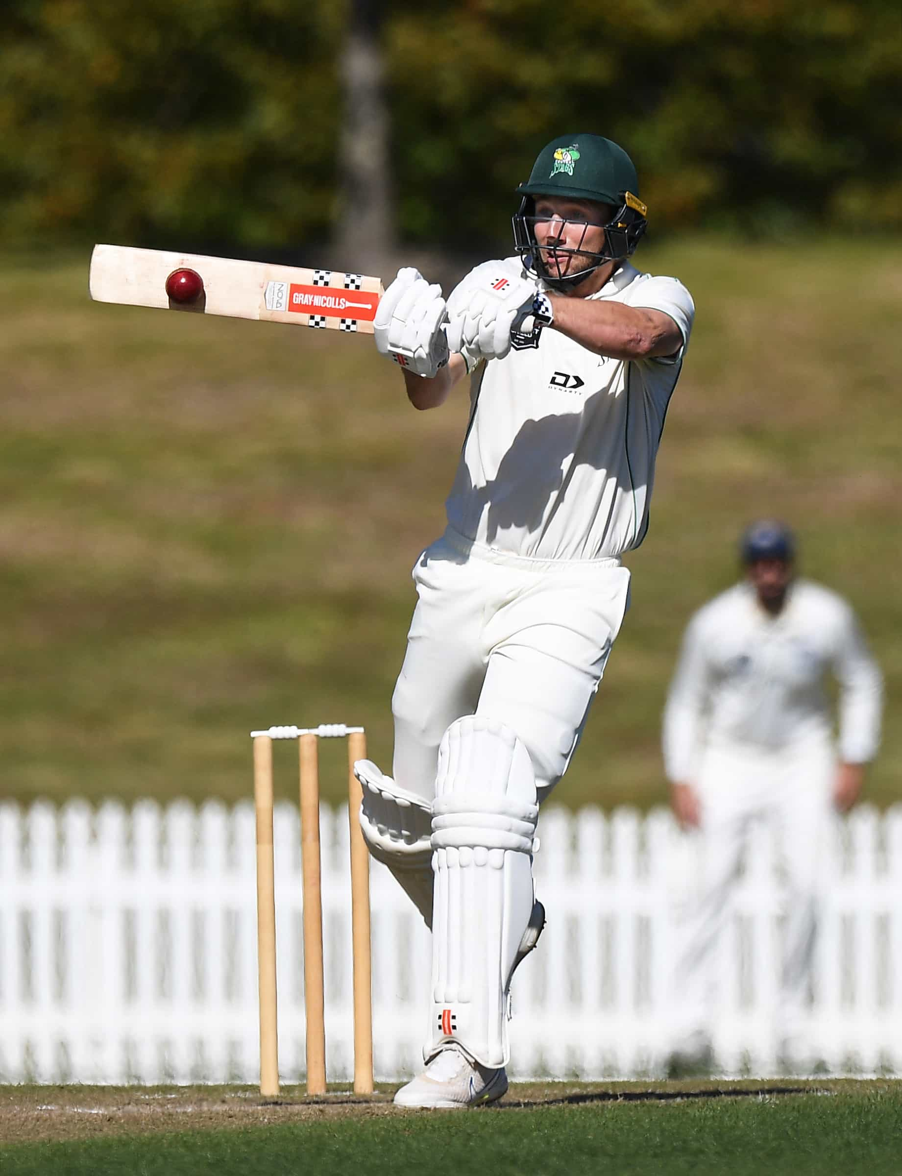 Central player Dane Cleaver during the Plunket Shield cricket match Central Stags v Auckland Aces. Saxton Oval, Nelson, New Zealand. Tuesday 4 April 2023. ©Copyright Photo: Chris Symes / www.photosport.nz