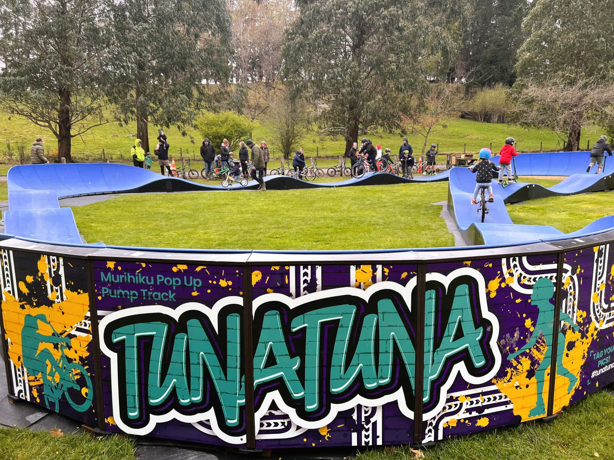 Tunatuna portable pump track comes to Nightcaps