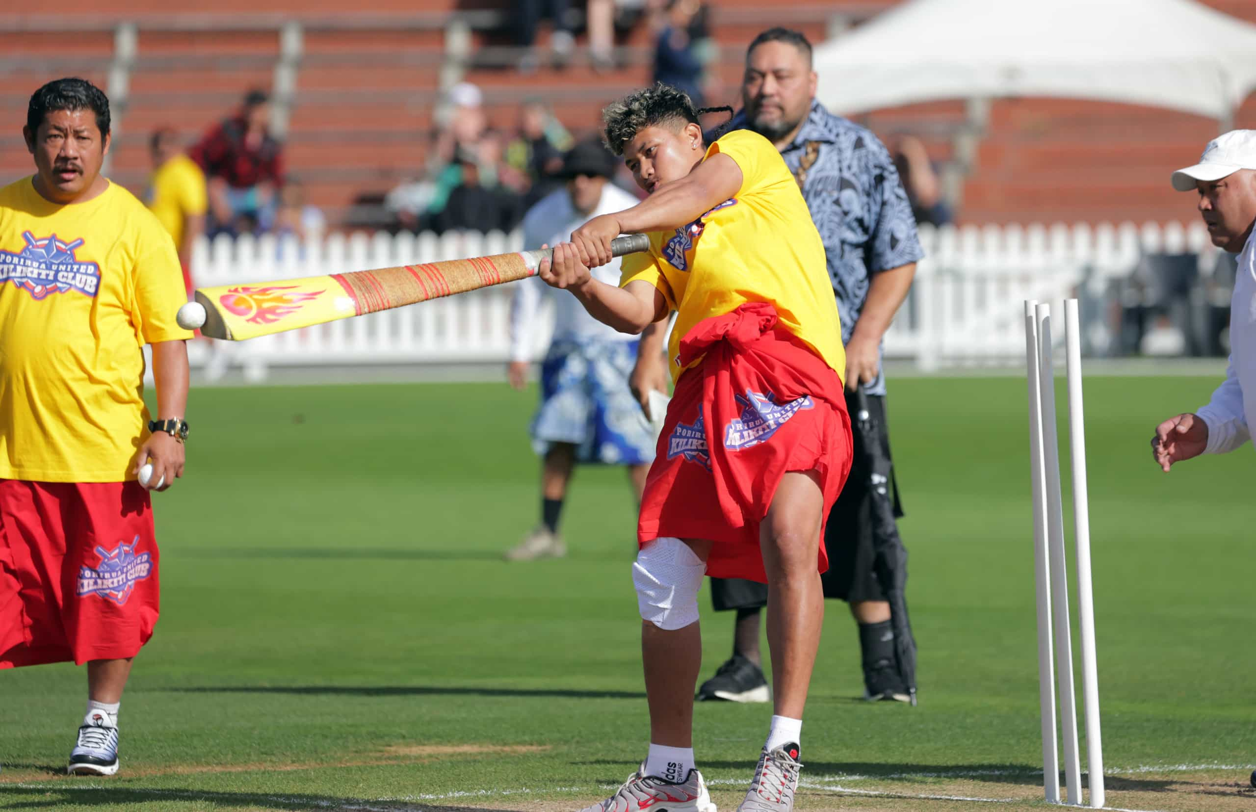 Porirua United v Te Matau Tokelau. Kilikiti At The Basin festival at the Cello Basin Reserve in Wellington, New Zealand on Saturday, 9 March 2024. Photo: Dave Lintott / lintottphoto.co.nz