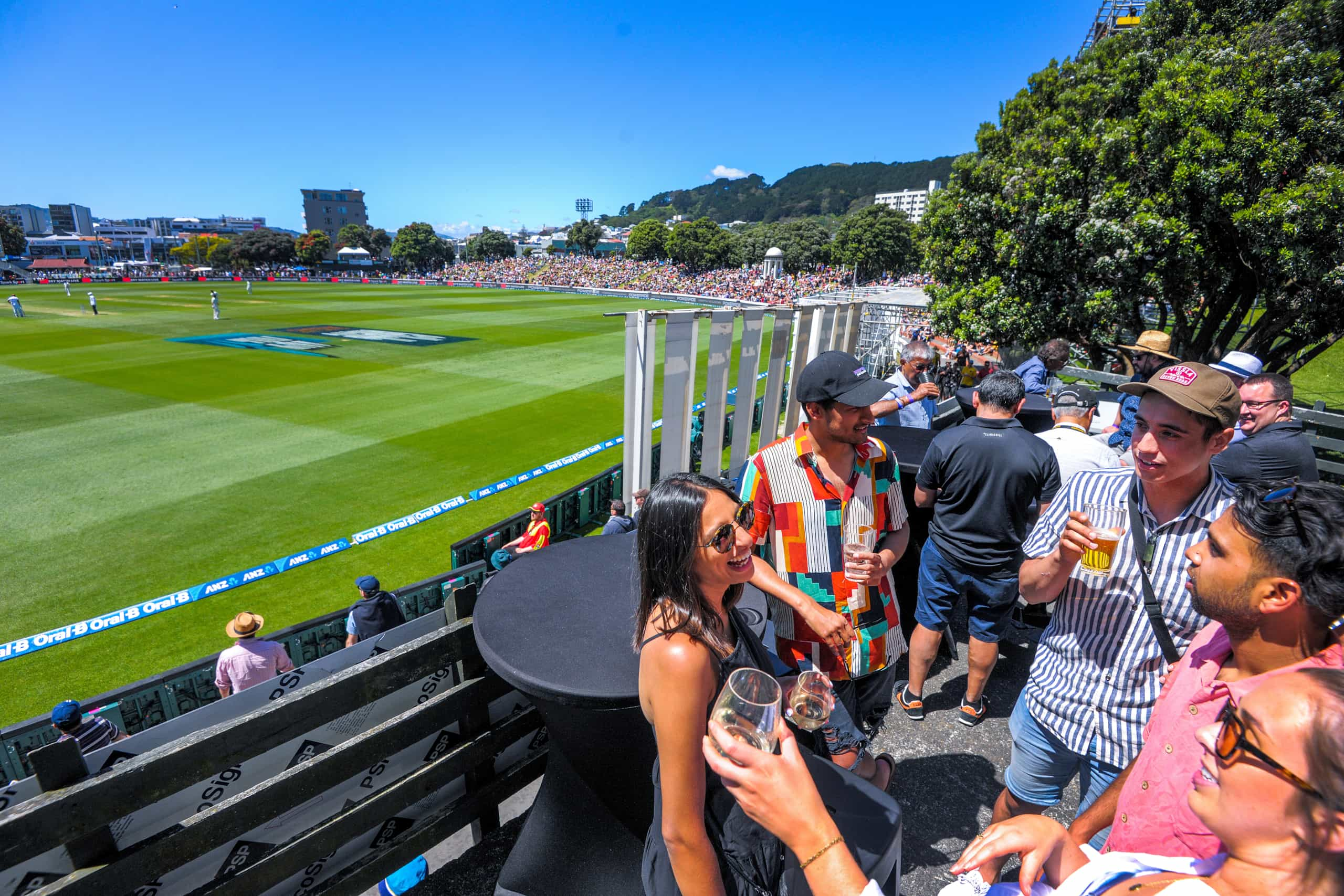 Hospitality during day two of the second International Test Cricket match between the New Zealand Black Caps and West Indies at the Basin Reserve in Wellington, New Zealand on Friday, 11 December 2020. Photo: Dave Lintott / lintottphoto.co.nz