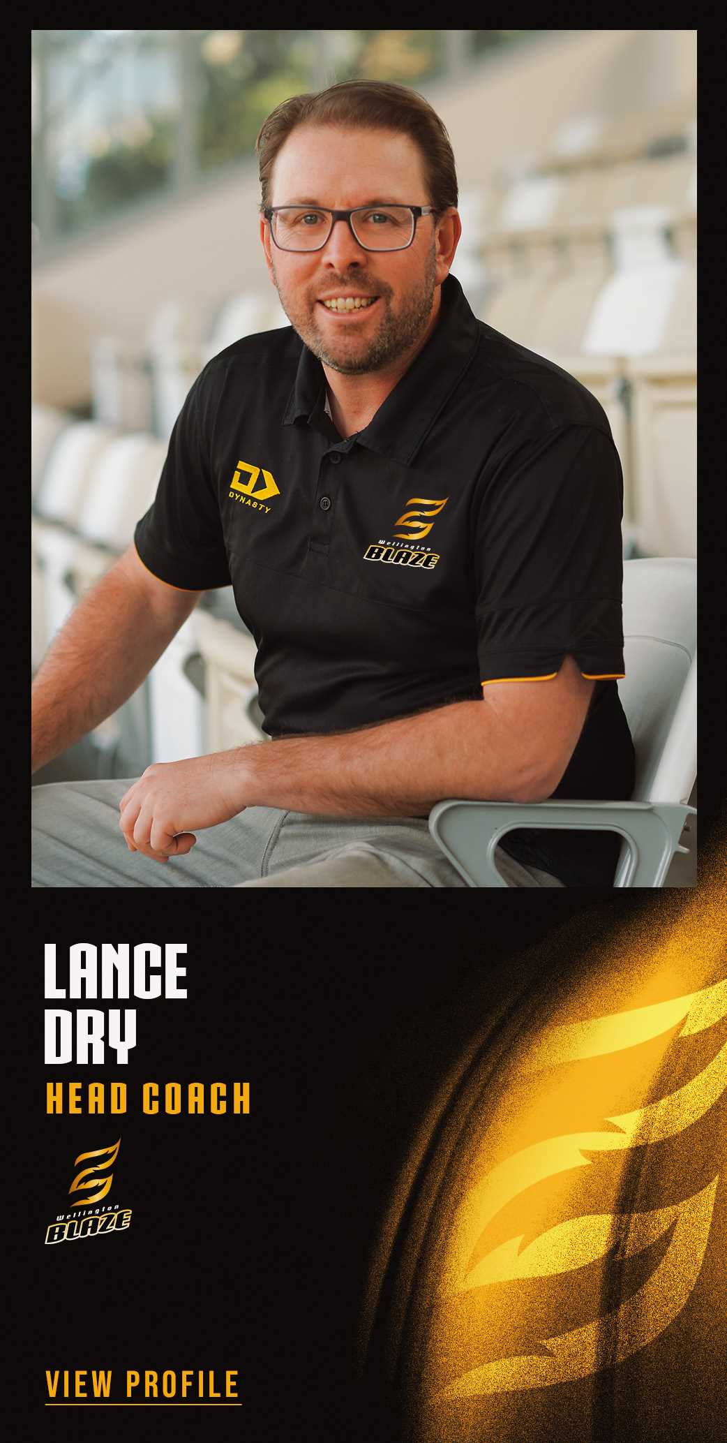 Lance Dry Head Coach Blaze Wellington New Zealand