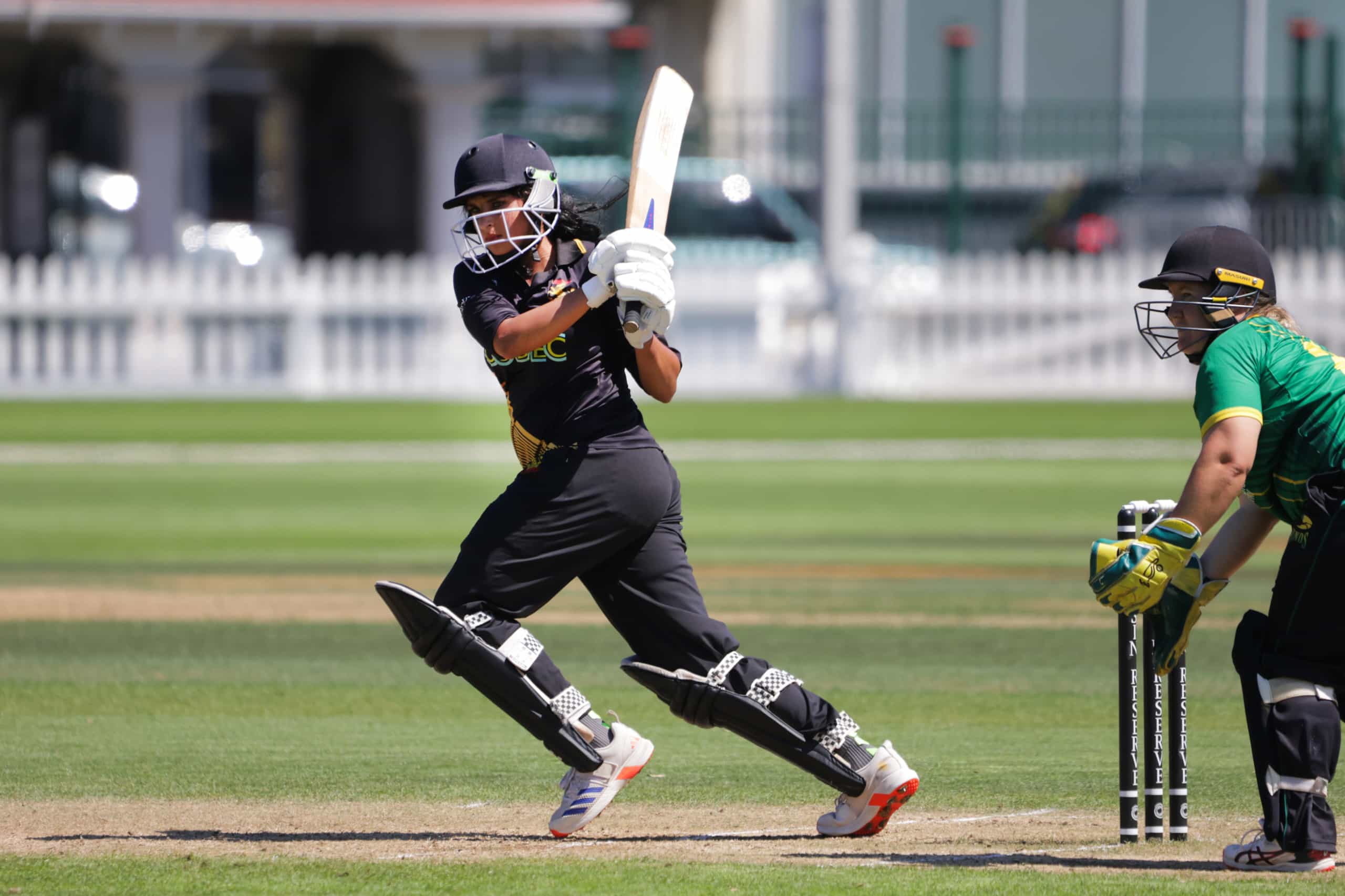  Provincial women's cricket match between Wellington and Central Districts at the Cello Basin Reserve in Wellington, New Zealand on Sunday, 23 February 2025. Photo: Dave Lintott / lintottphoto.co.nz