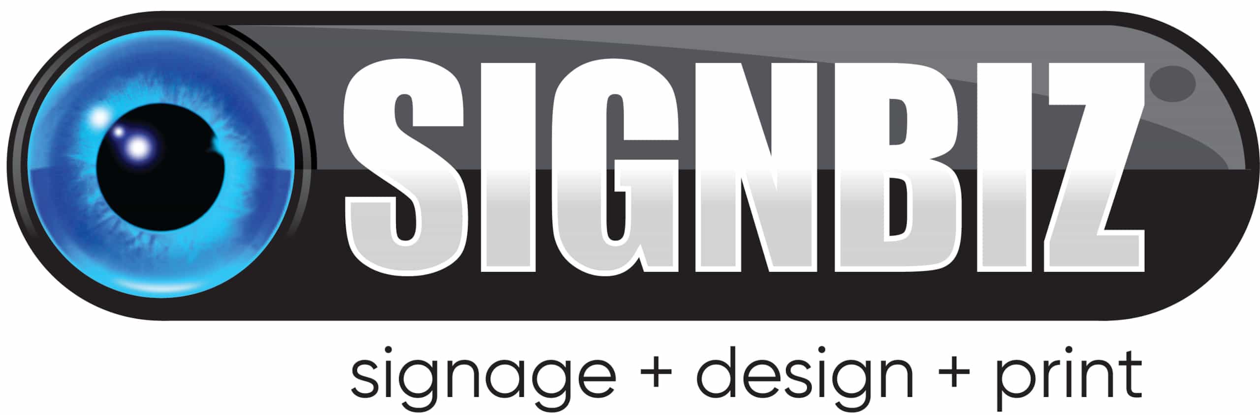 Signbiz Logo New Eye_white dropshadow
