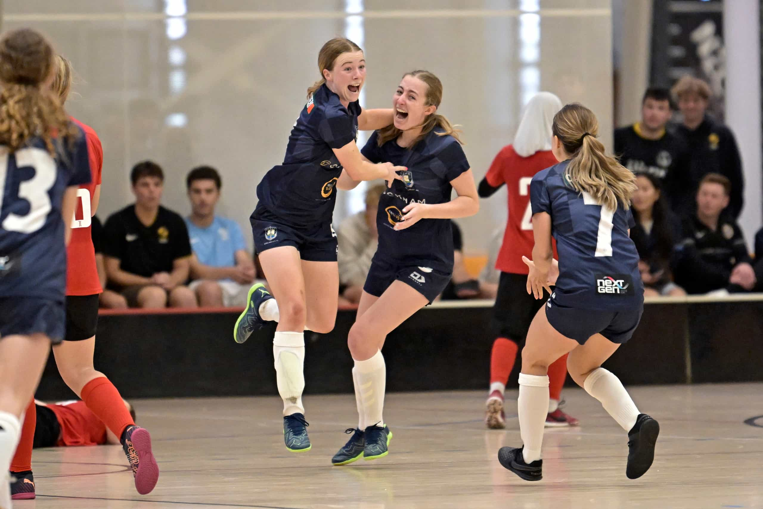 Girls U17 Final - Waikato Rapids v Auckland City FC, Youth National Futsal Championship Finals Day at Ākau Tangi Sports Centre, Wellington, New Zealand on Sunday 17 December 2023
Copyright photo: Masanori Udagawa /  www.photosport.nz