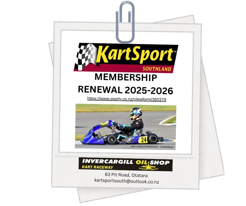 Kartsport Southland Memberships 2024-2025 - 2