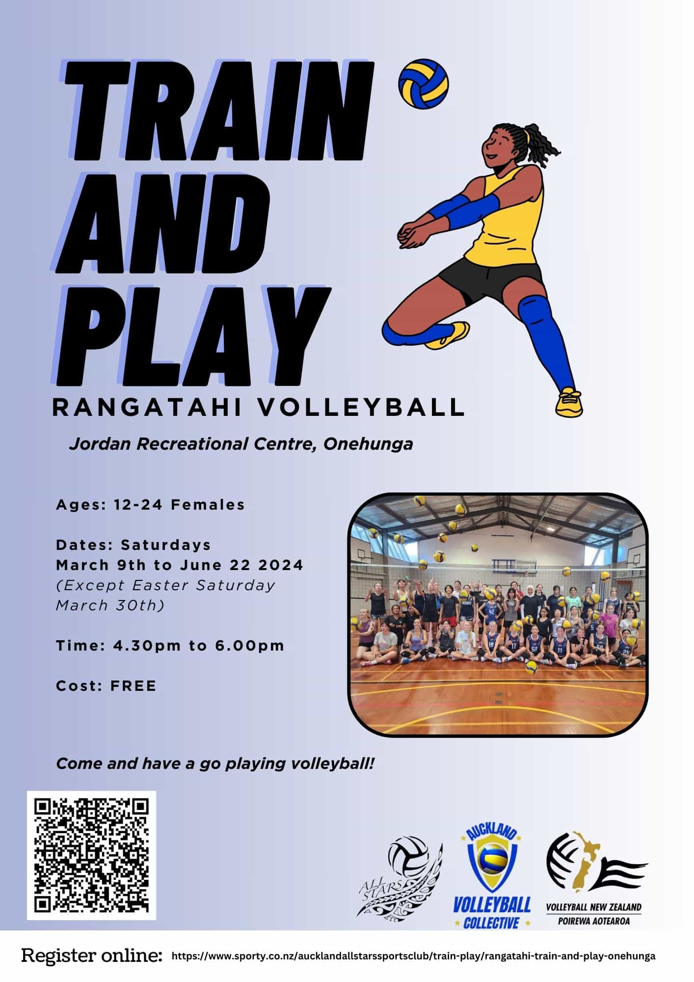 Rangatahi train and play volleyball - 1