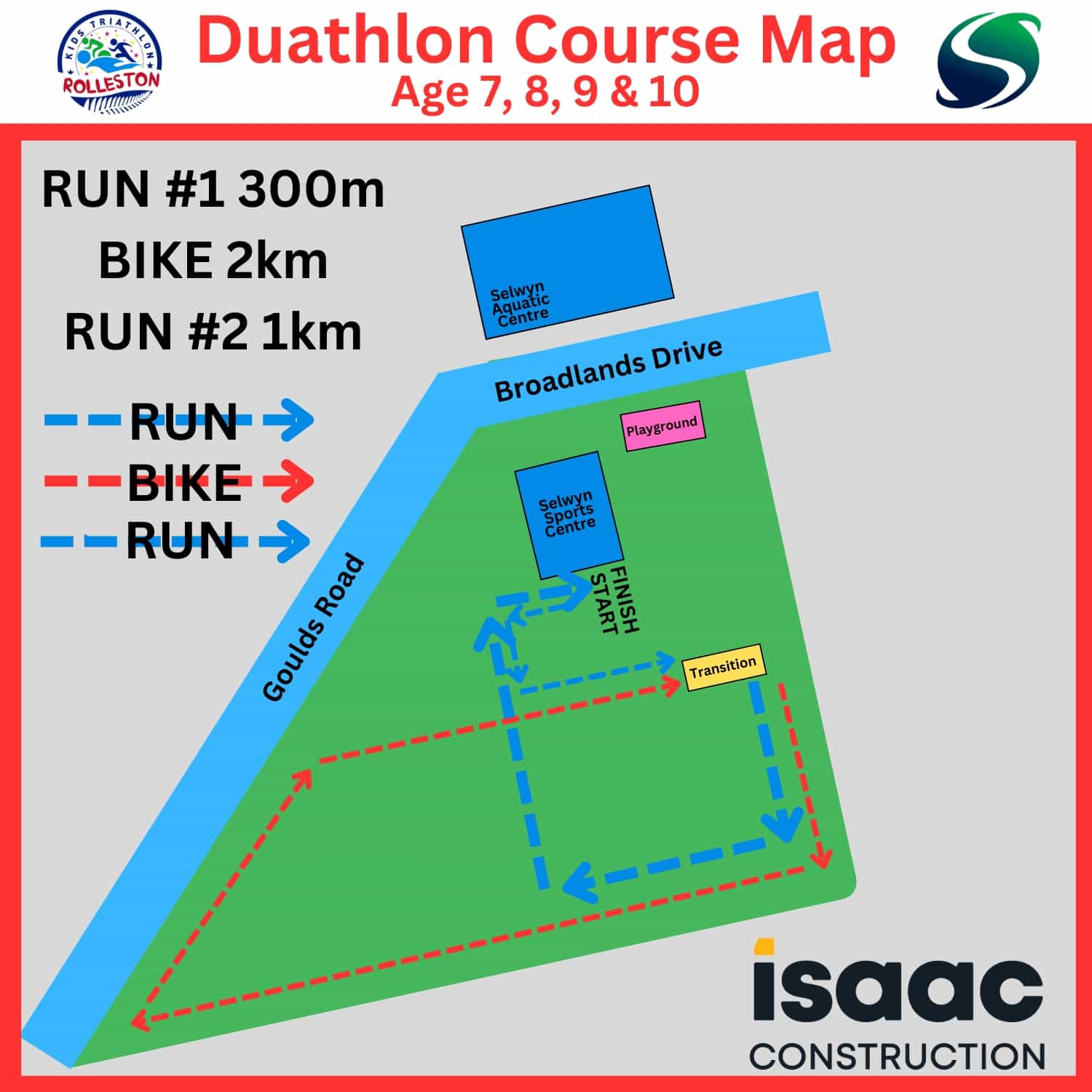 RKT Course Map - 7-10 Duathlon - 1