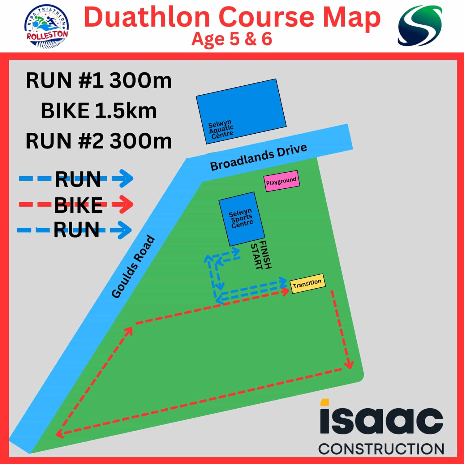 RKT Course Map - 5&6 Duathlon - 1