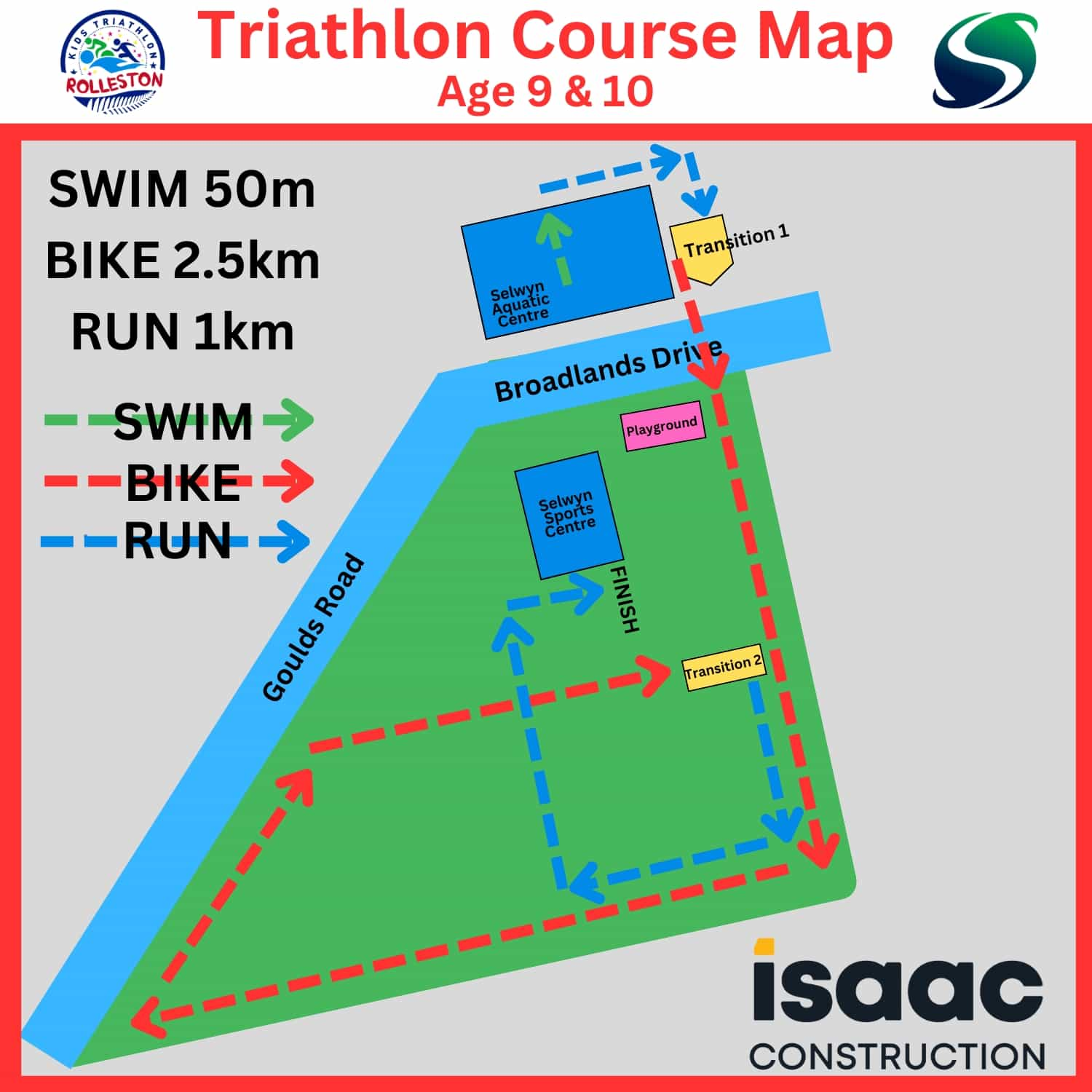 RKT Course Map - 9&10 Triathlon - 1