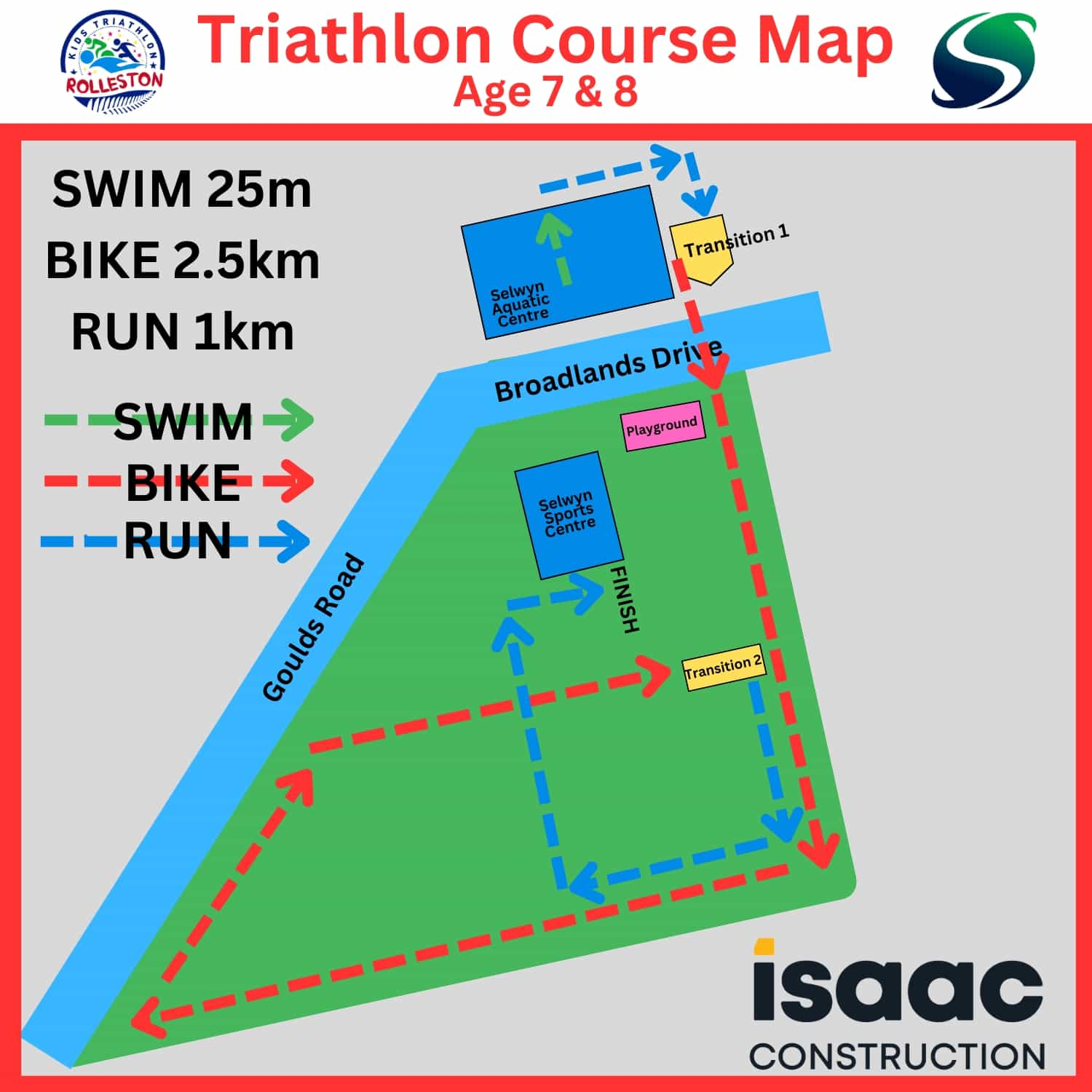 RKT Course Map - 7&8 Triathlon - 1