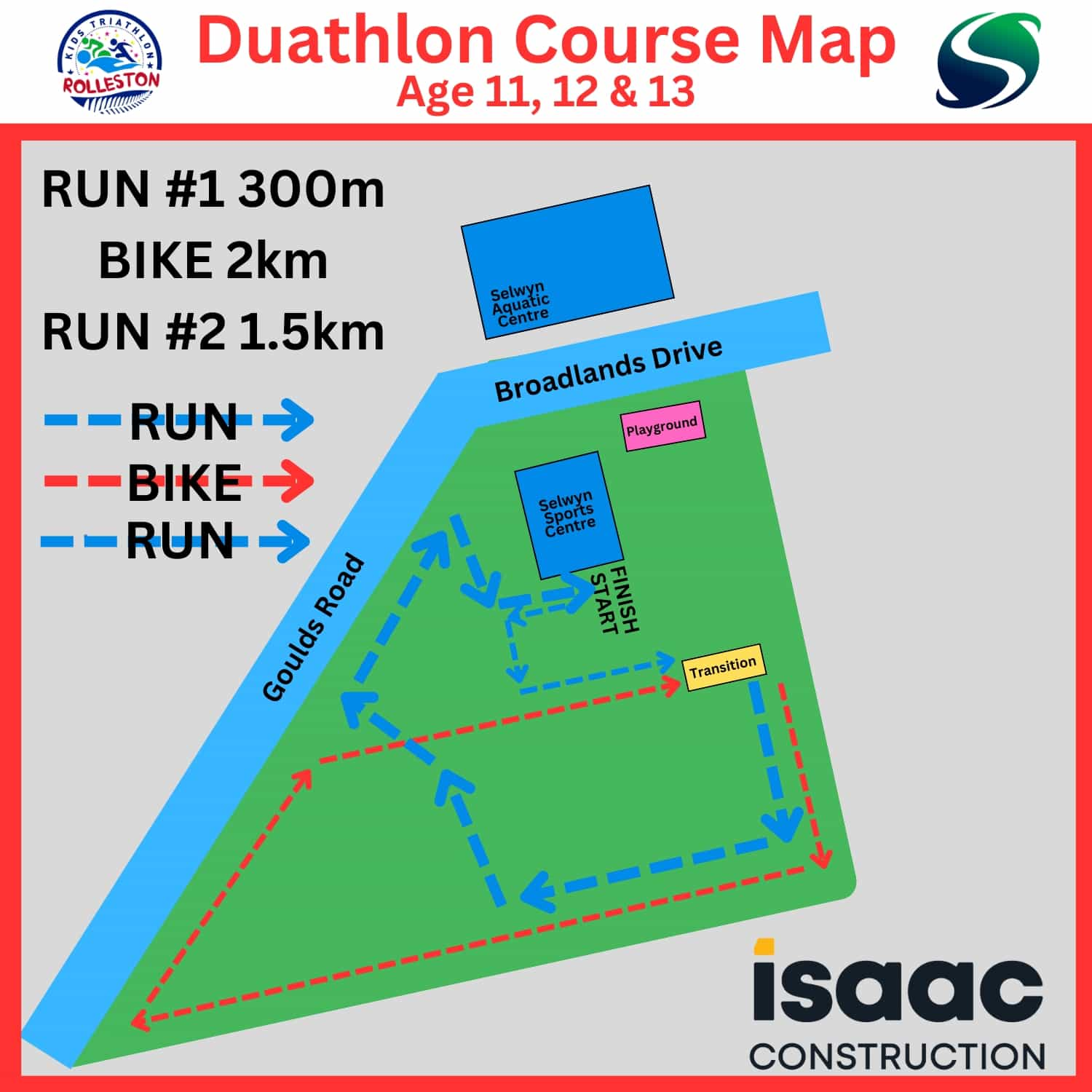 RKT Course Map - 11-13 Duathlon - 1