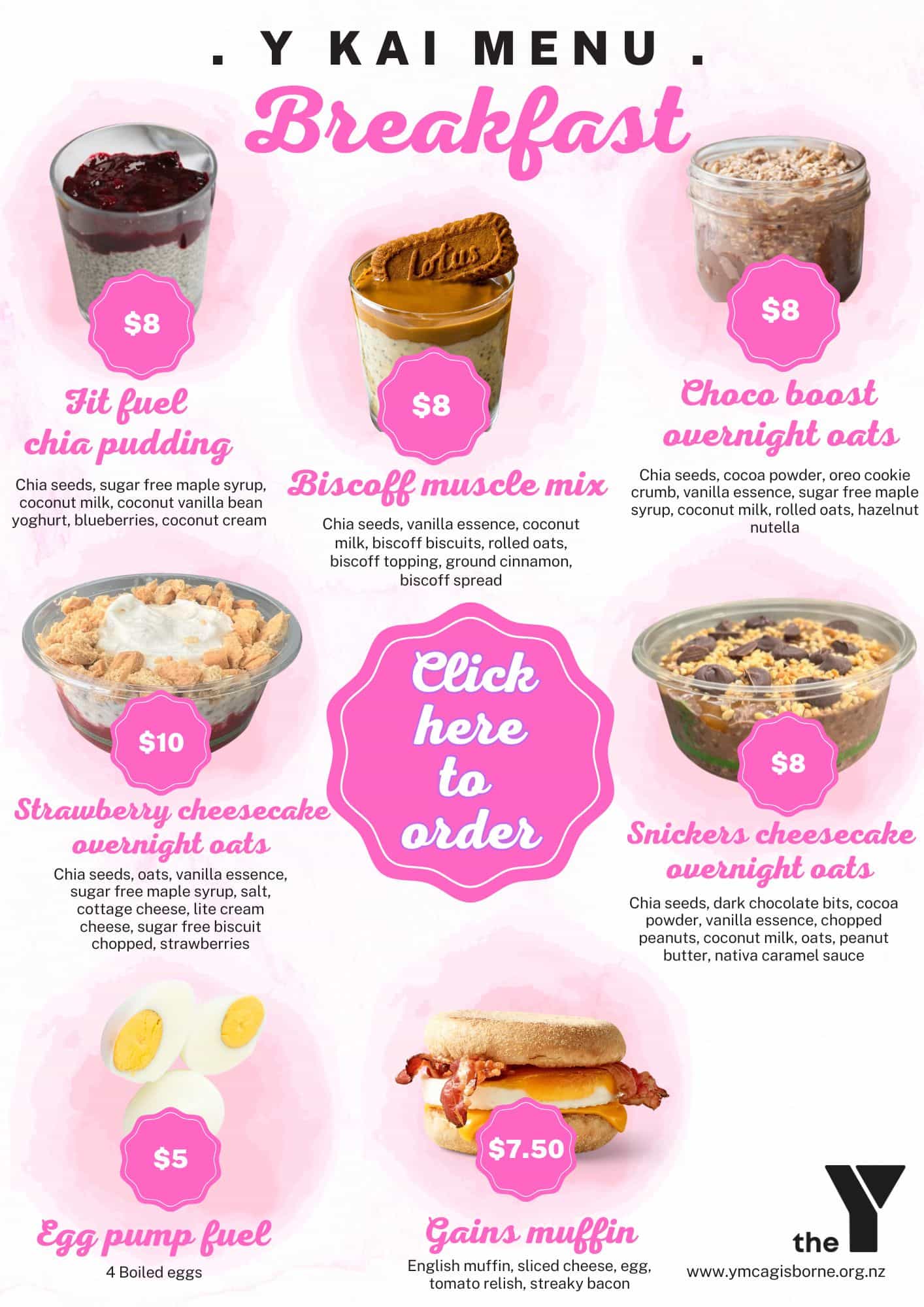 Y KAI Breakfast Menu  - 7