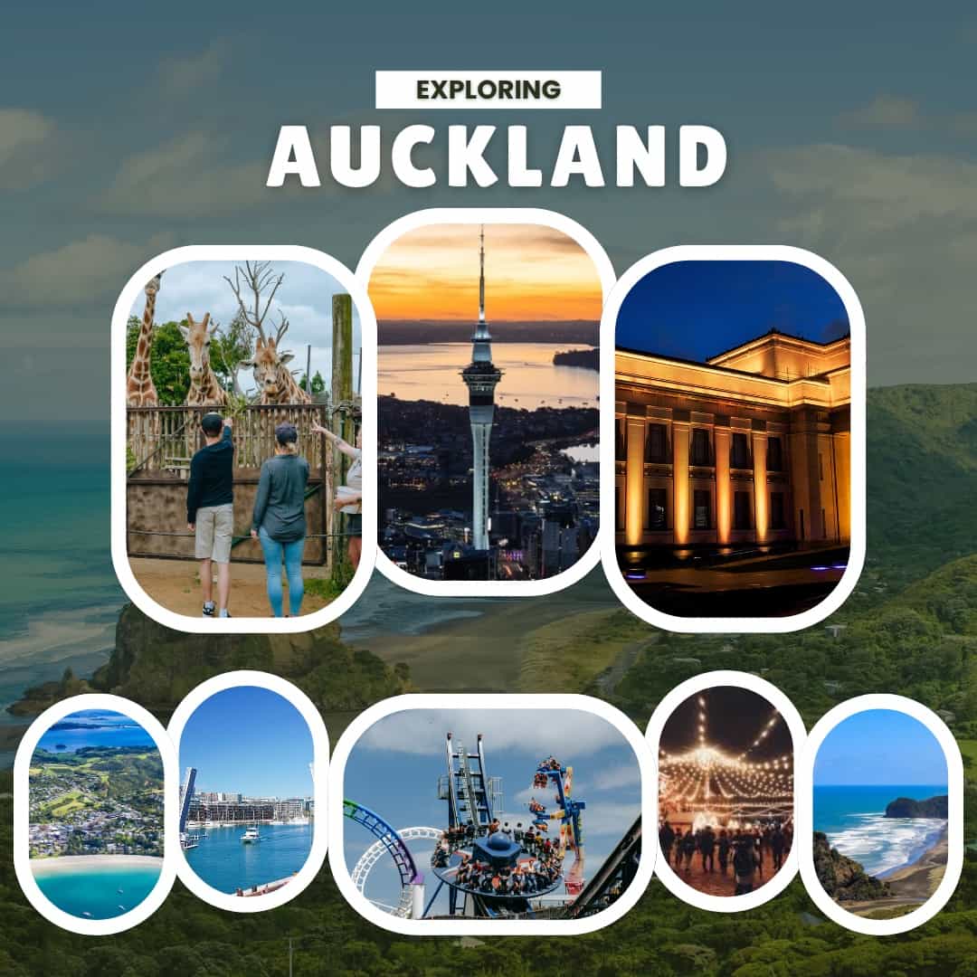 White and Blue Modern New Zealand Travel Instagram Post - 2