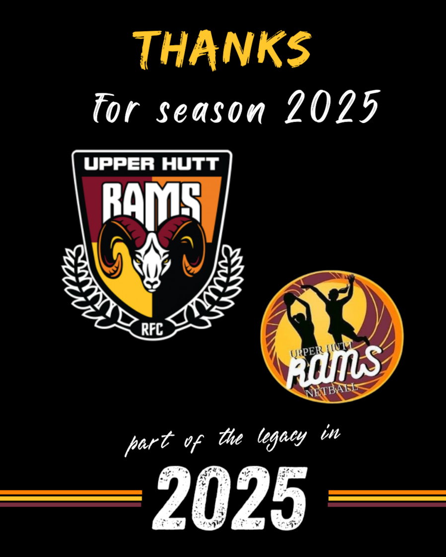 Upper Hutt Rames Upper Hutt Rams RFC eNewsletter - Prizegiving 2025