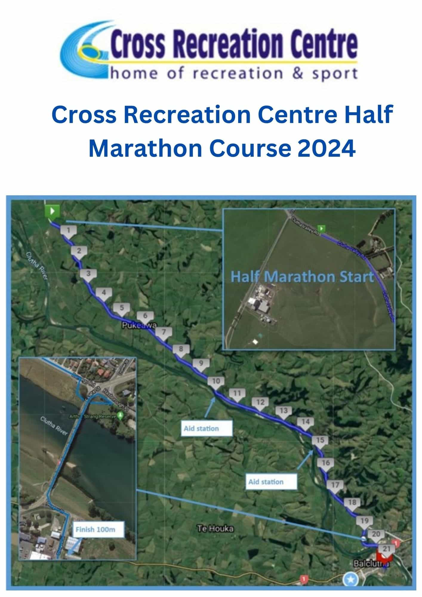 Cross Recreation Centre Half Marathon Course 2024 - 1