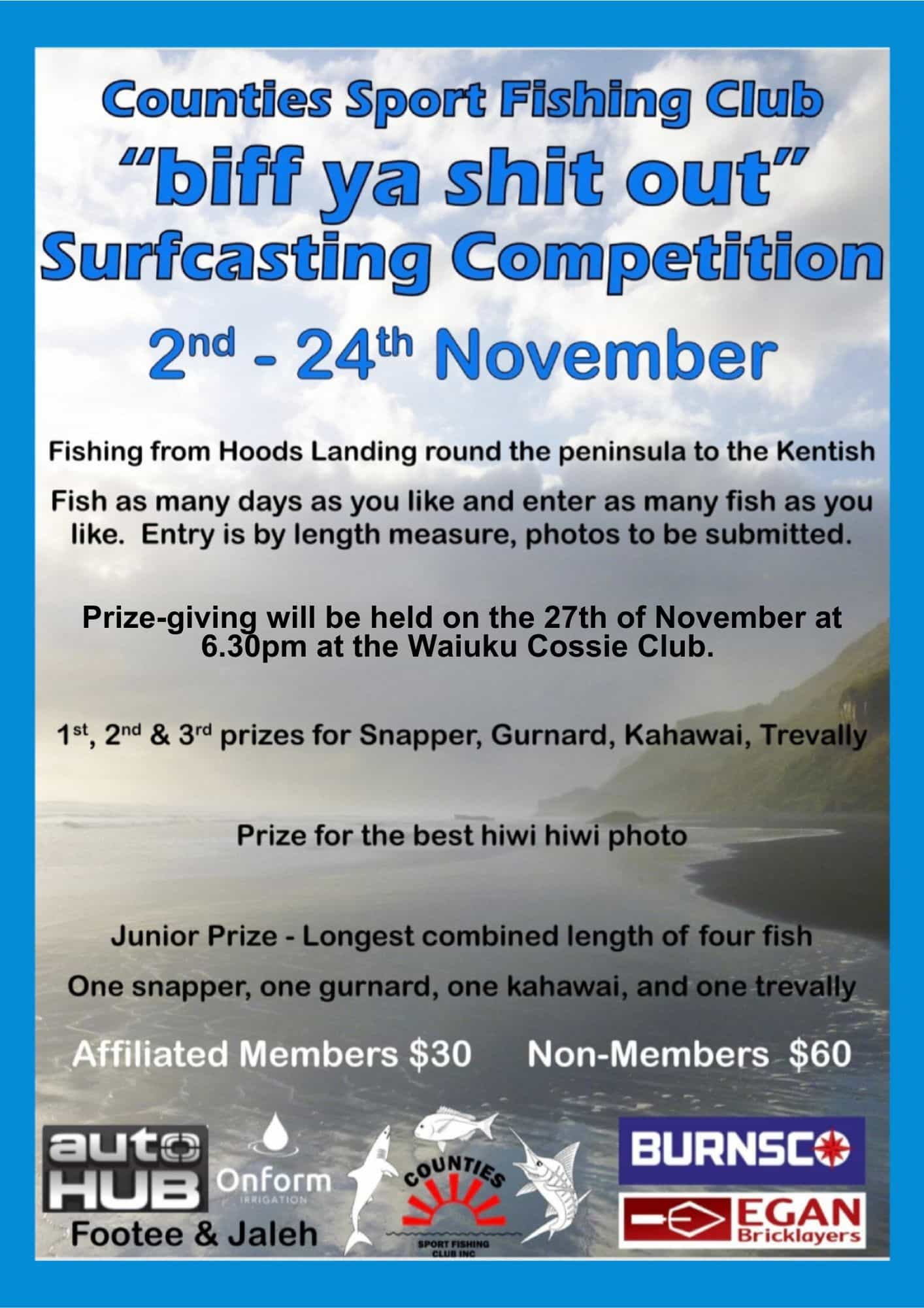 Blue Colorful Fishing Tournament Flyer - 24