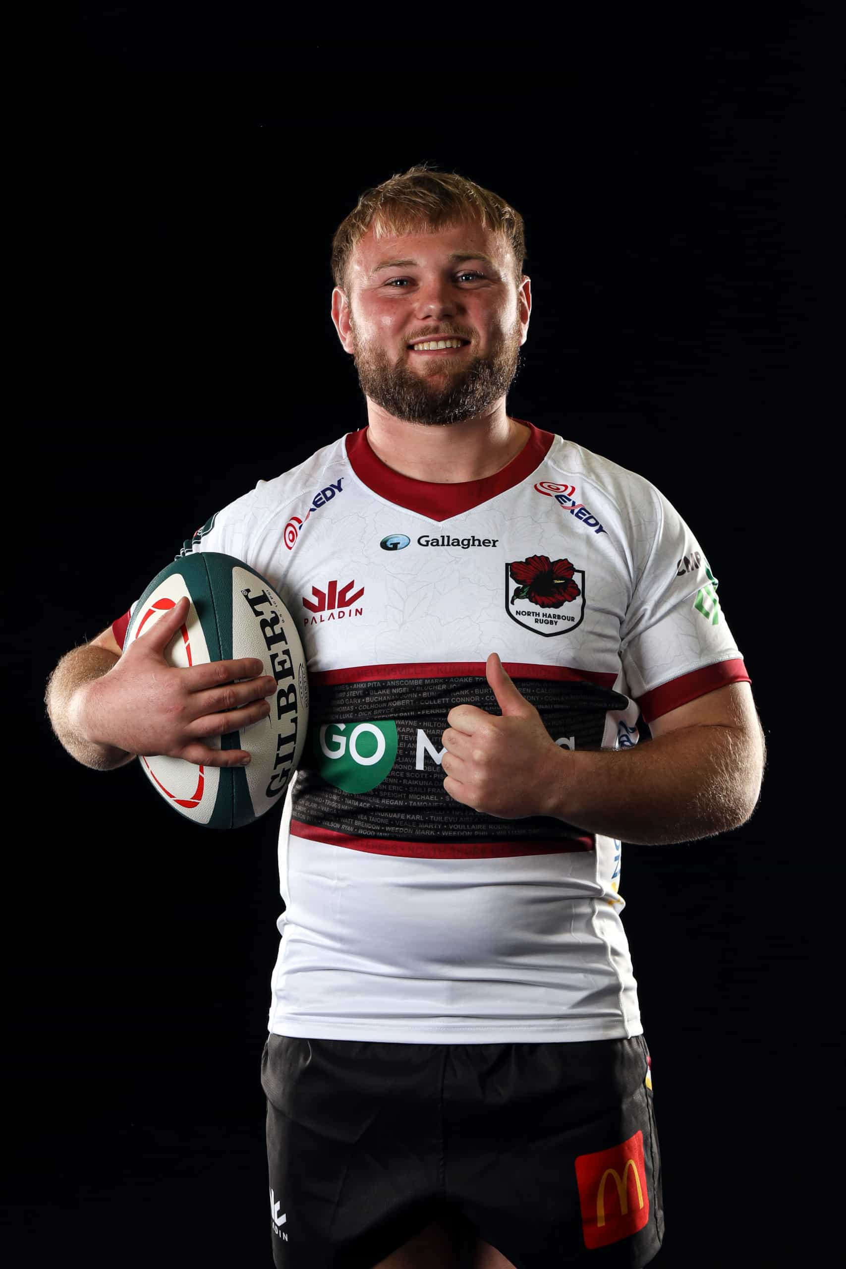 Men's player portraits, North Harbour Rugby, Mt Smart Stadium Auckland, Tuesday 23 July 2024. Photo: Shane Wenzlick / www.phototek.nz