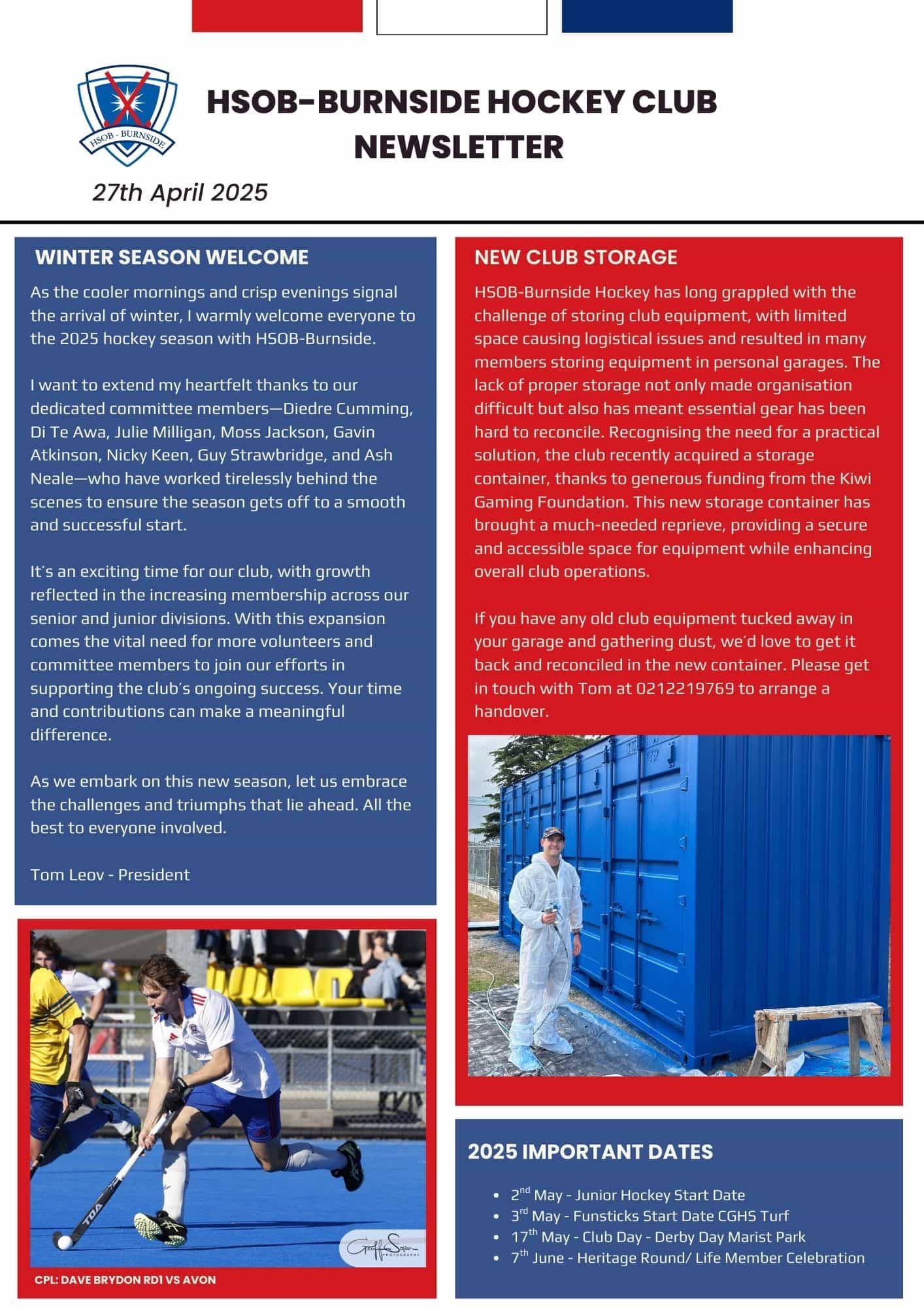HSOB-Burnside Newsletter April 2025 - 1