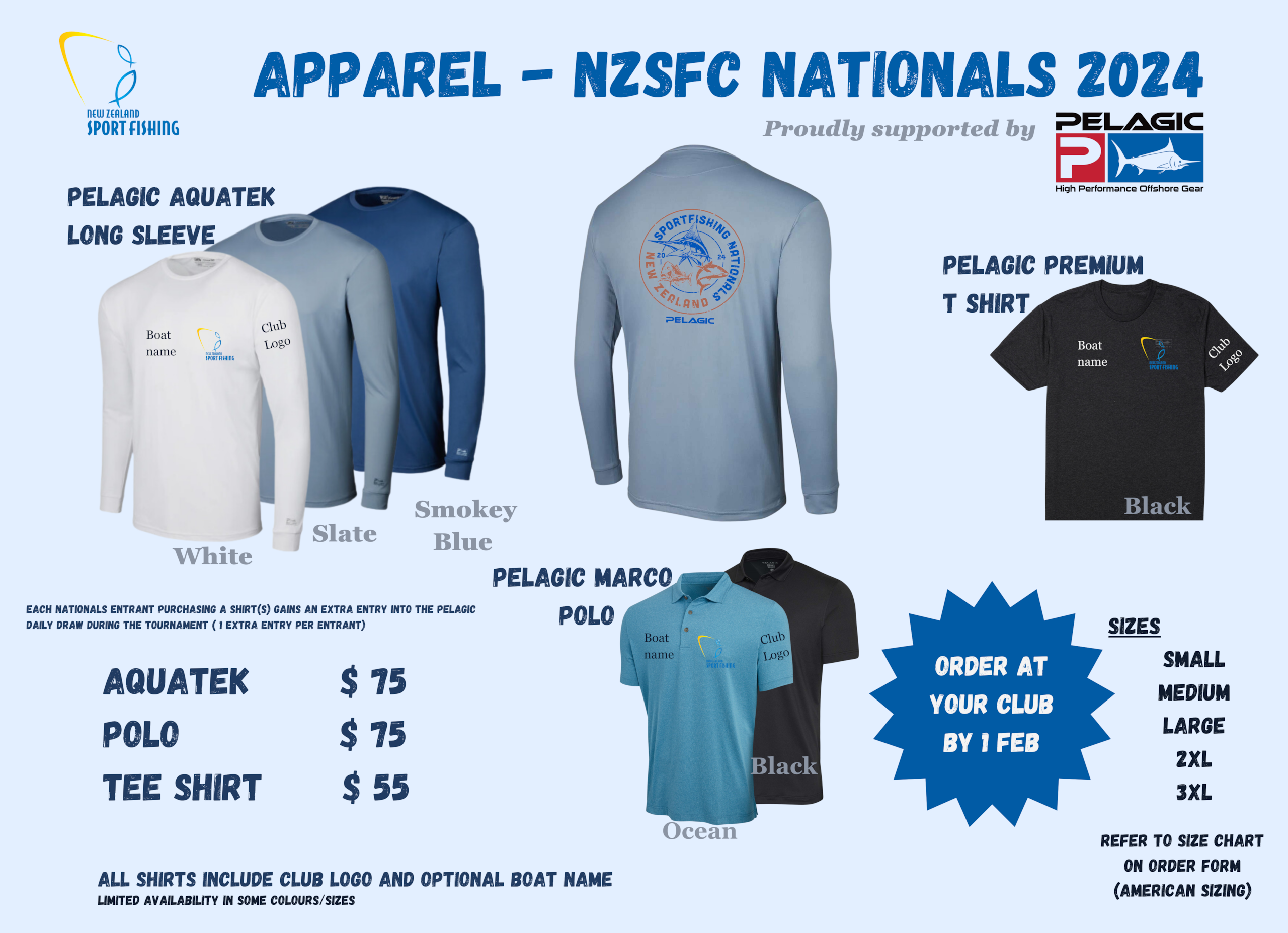 NZSFC Nationals 2024 - Pelagic Apparel