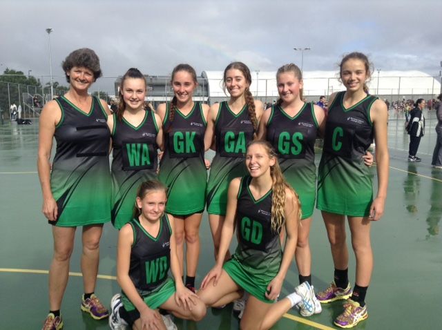 2016 Open College Tactix team modelling the new dresses