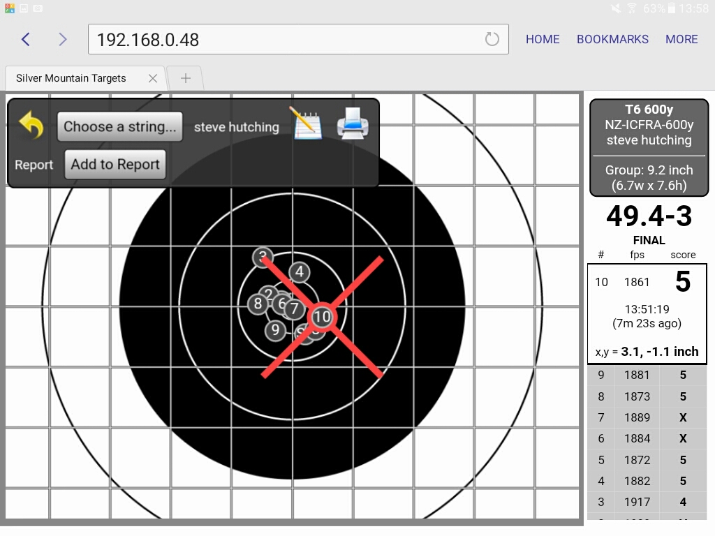 First time FTR by a visitor with club rifle.