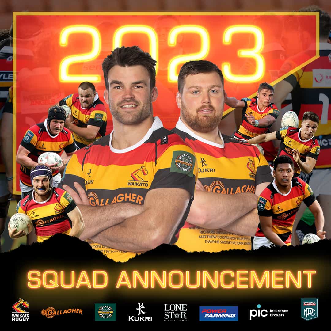 2023 Waikato National Provincial Championship Squad Announced