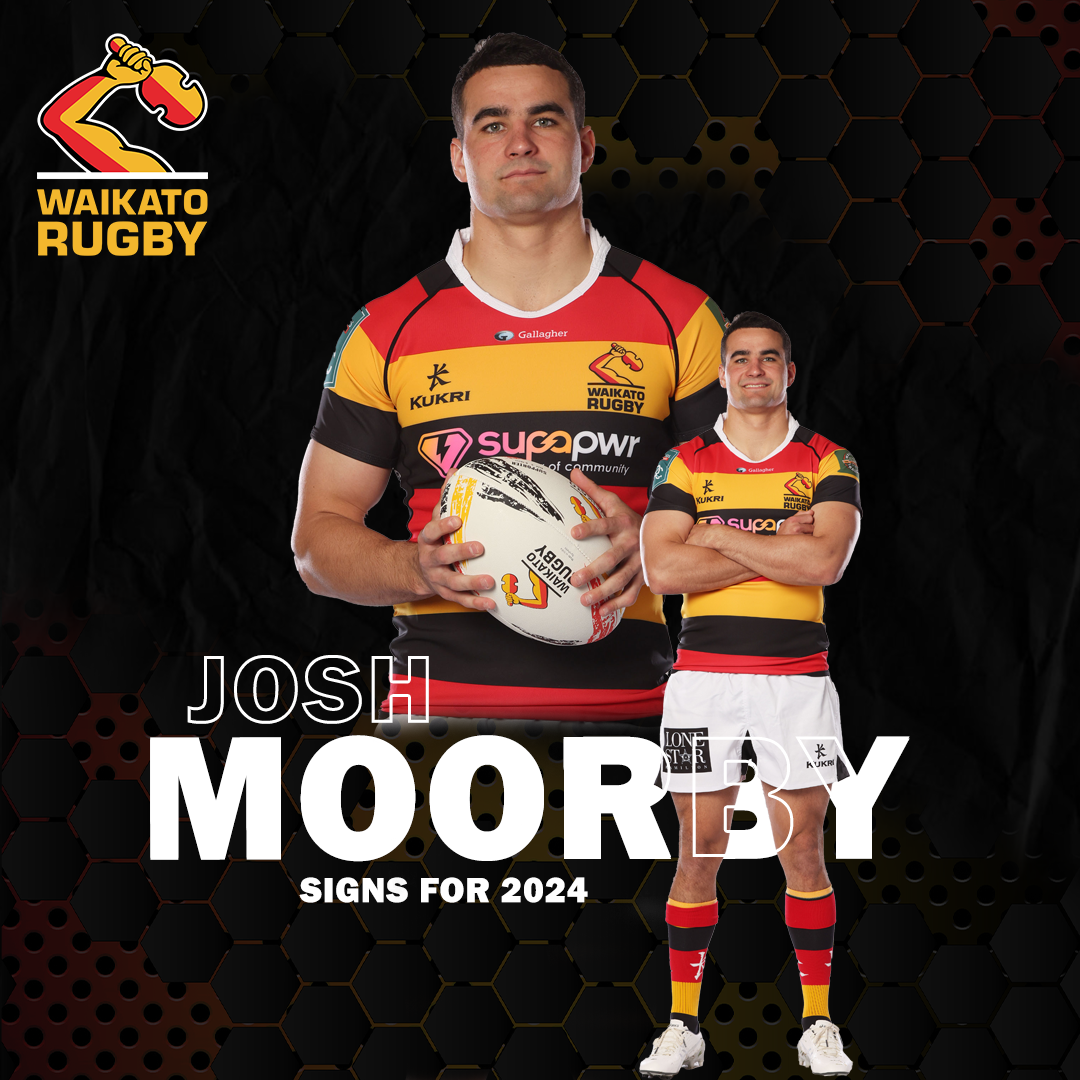 Josh Moorby joins Waikato for the 2024 Bunnings NPC campaign.