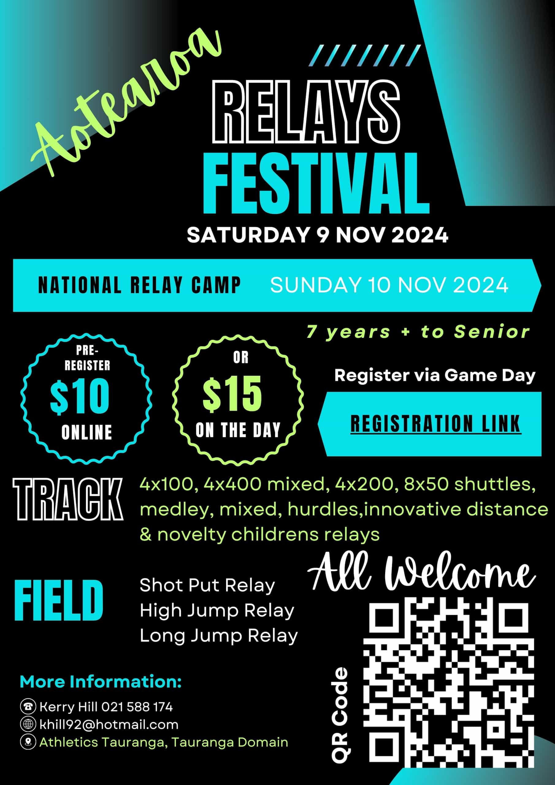 Aotearoa Relays Festival Flyer 2024 - 1