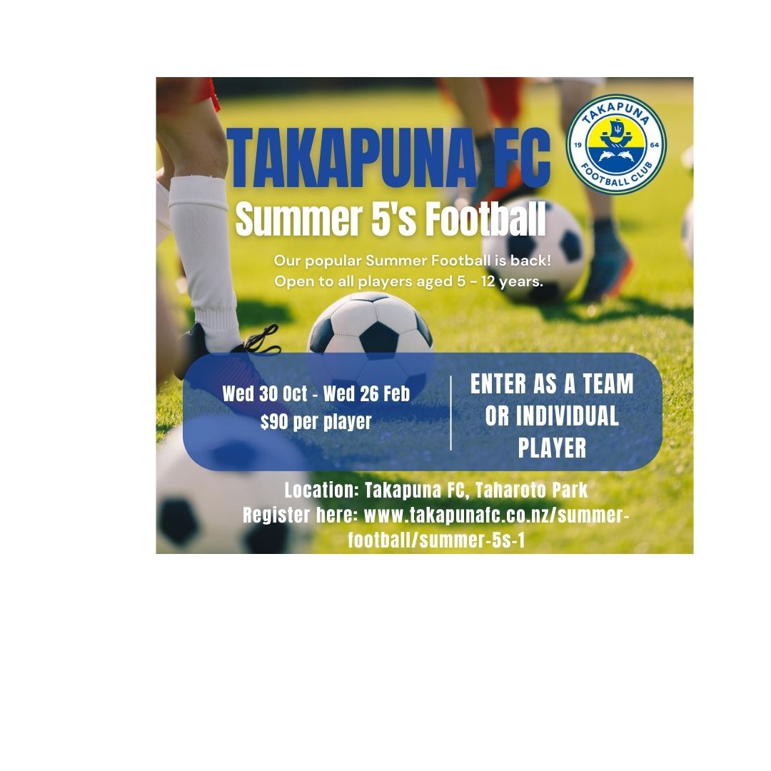 Takapuna FC Social Guides - Summer 5's