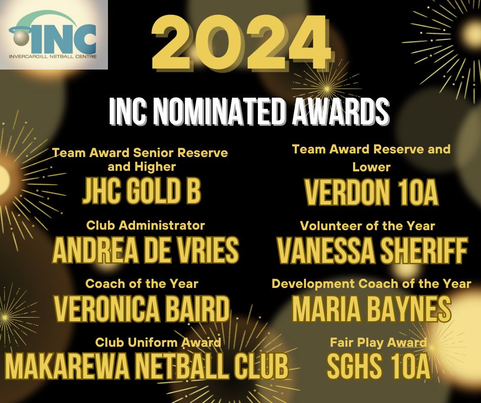 INC Saturday awards - INC Nominations