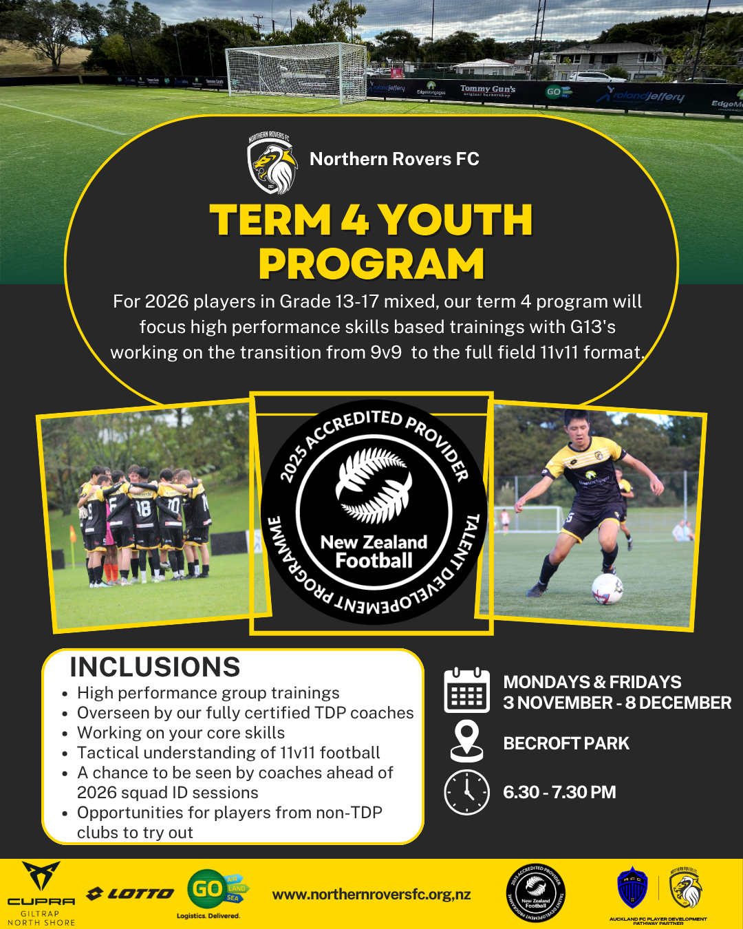 Term 4 Youth Boys Program