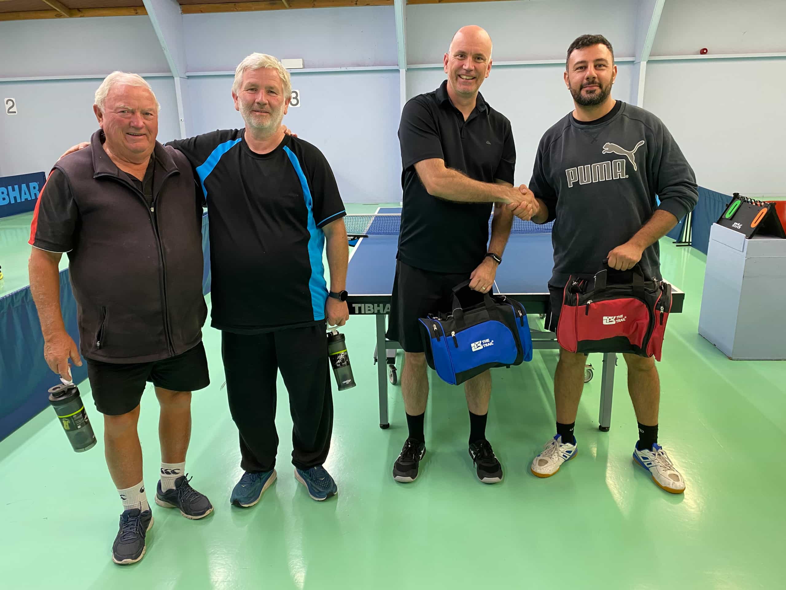 Lucky Total (Clive & Robert) and Top Total Score (Mark & Simon)